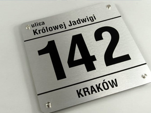 Tablica adresowa z kompozytu aluminiowego